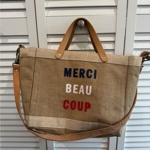 Merci Beau Coup Tan and Brown Women's Messenger Bag